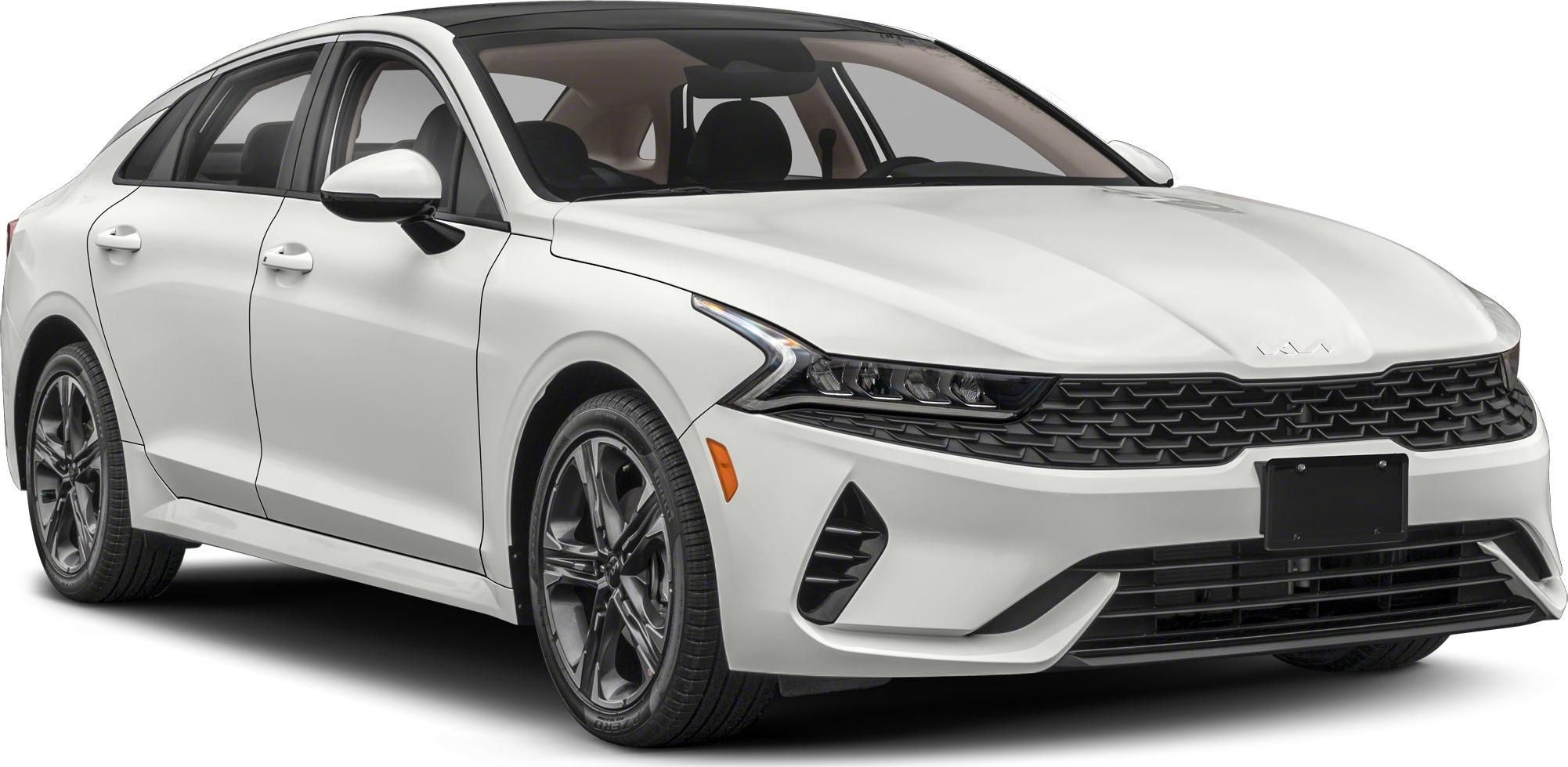 Front-side view with LED headlights and sleek grille