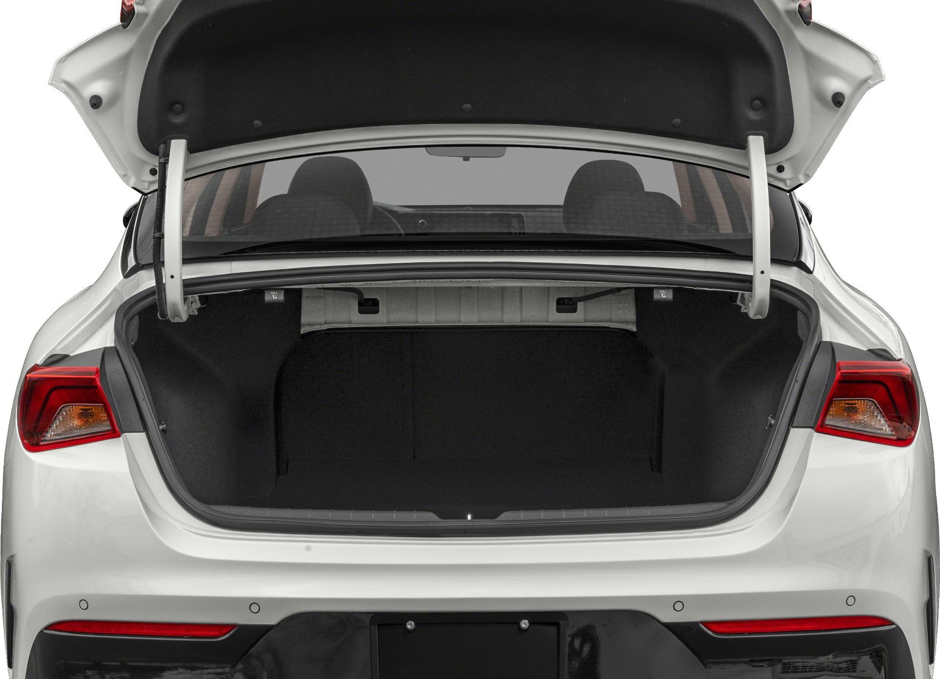 Open spacious trunk with practical storage area