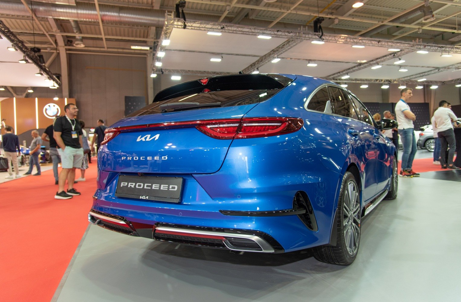 Sleek rear design with modern tail lights and sporty diffuser.