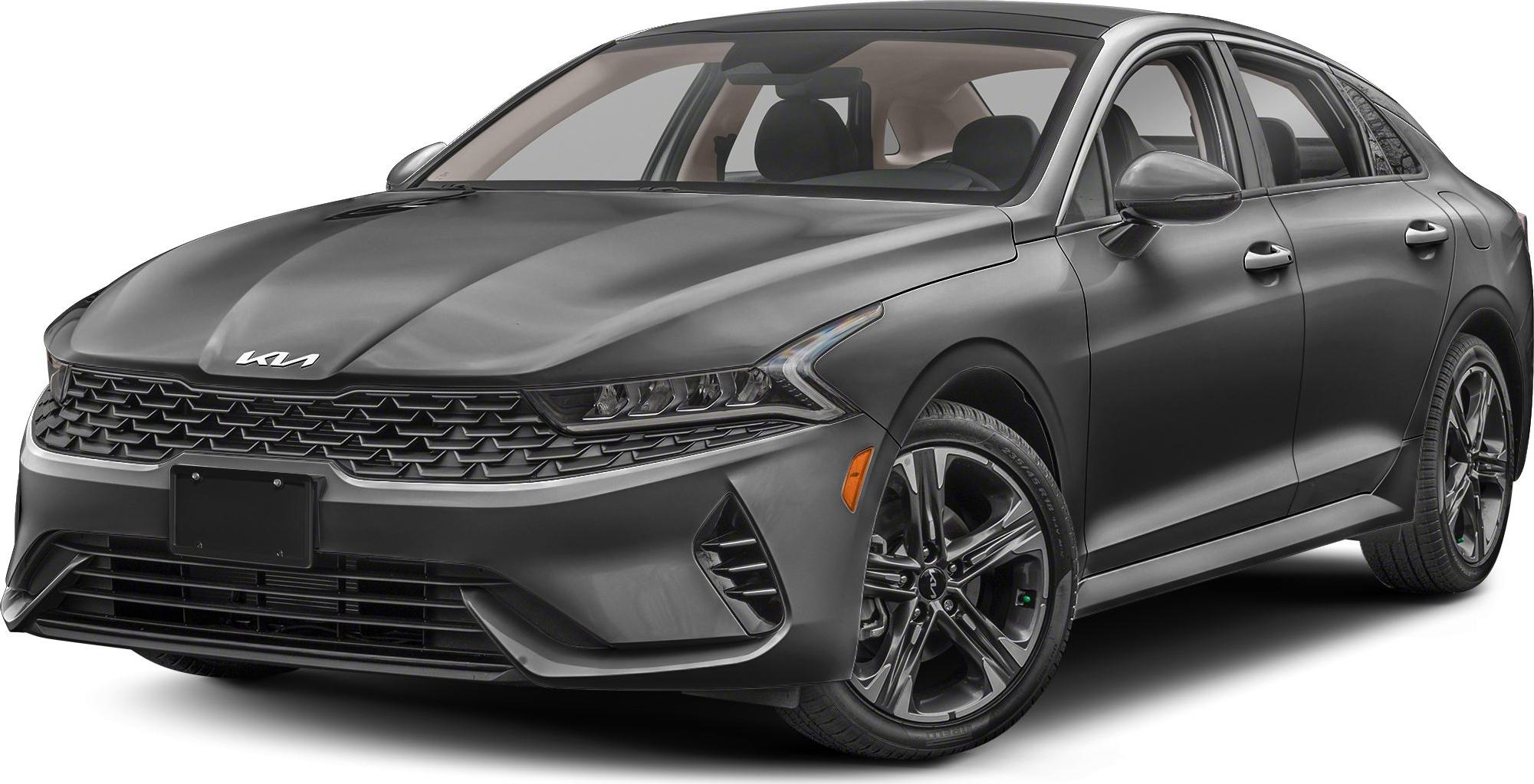 Front angle with sleek grille and distinctive LED headlights.