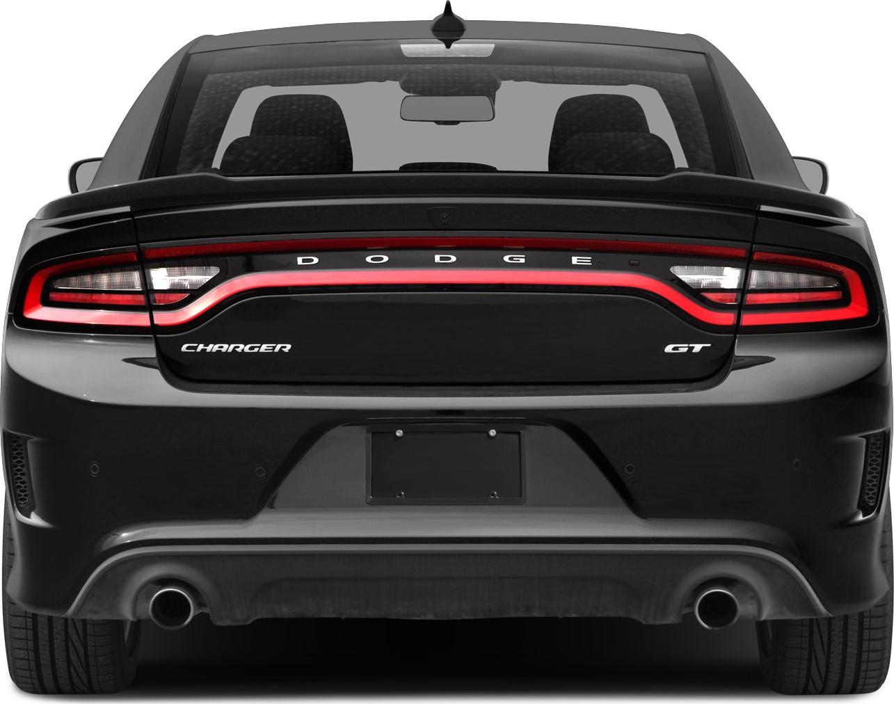 Rear LED tail lights and dual exhaust pipes
