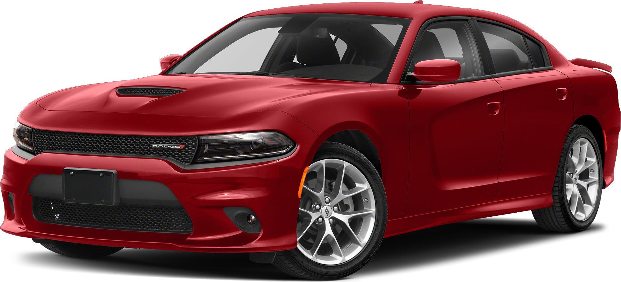 Sporty front design with aggressive grille, hood scoop, and alloy wheels