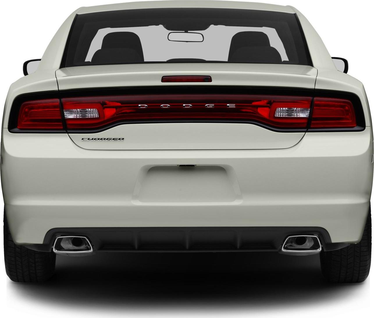 Rear view with signature tail lights and dual exhaust vents.