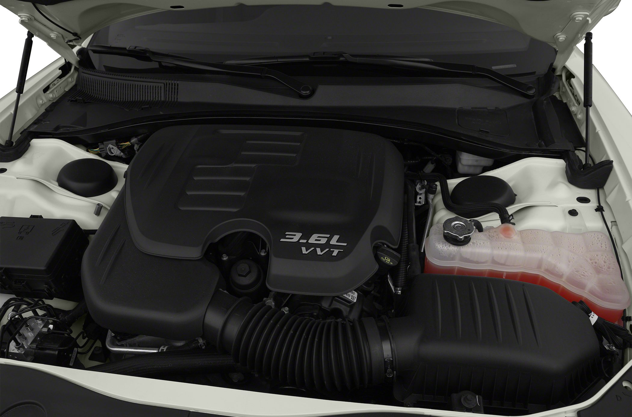 3.6L VVT engine with intake and coolant reservoir
