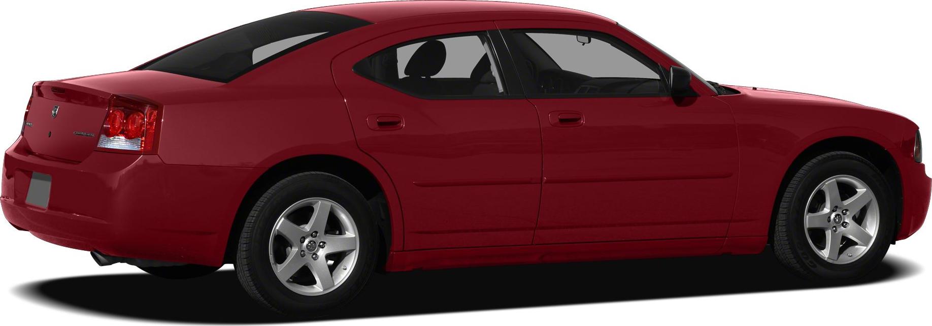 Rear side profile with alloy wheels of a four-door sporty sedan