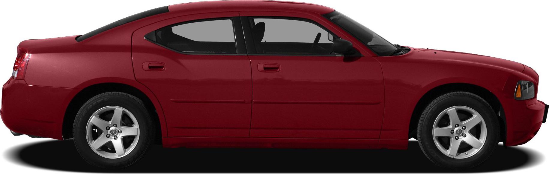 Side profile with five-spoke alloy wheels and sleek sedan design