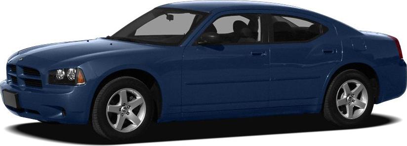 Side view of a four-door muscle sedan with halogen headlights