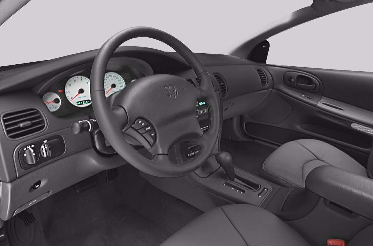 Dashboard and steering wheel with instrument cluster and automatic gear shift