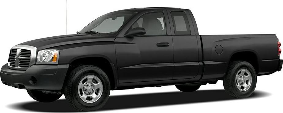 Black pickup truck with extended cab, steel wheels, and side profile.