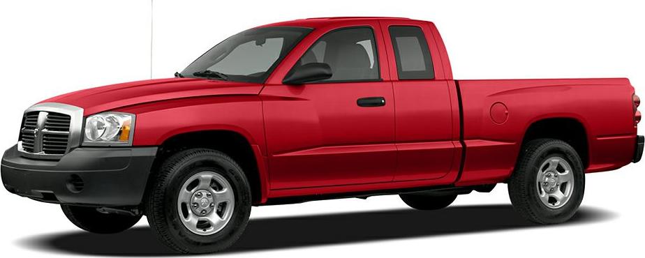 Red extended cab pickup truck with black trim and steel wheels.