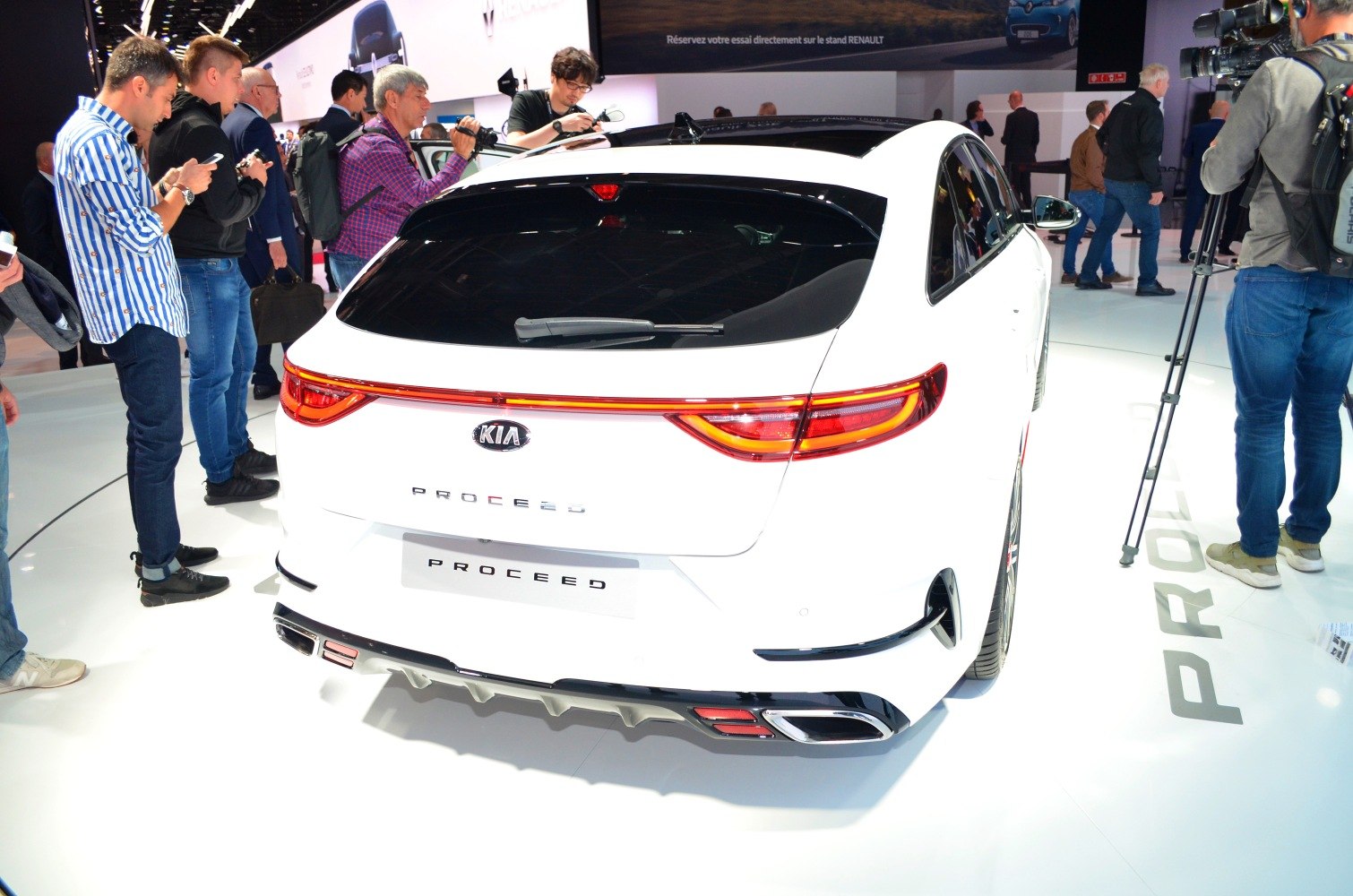 Rear design with LED tail lights and dual exhausts.