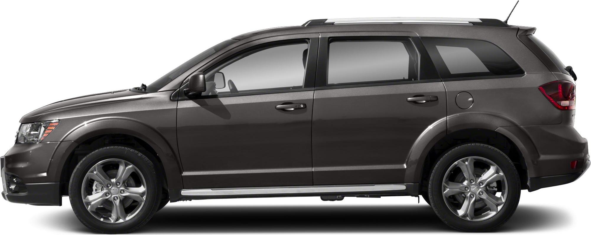 Side profile of an SUV with alloy wheels and roof rails