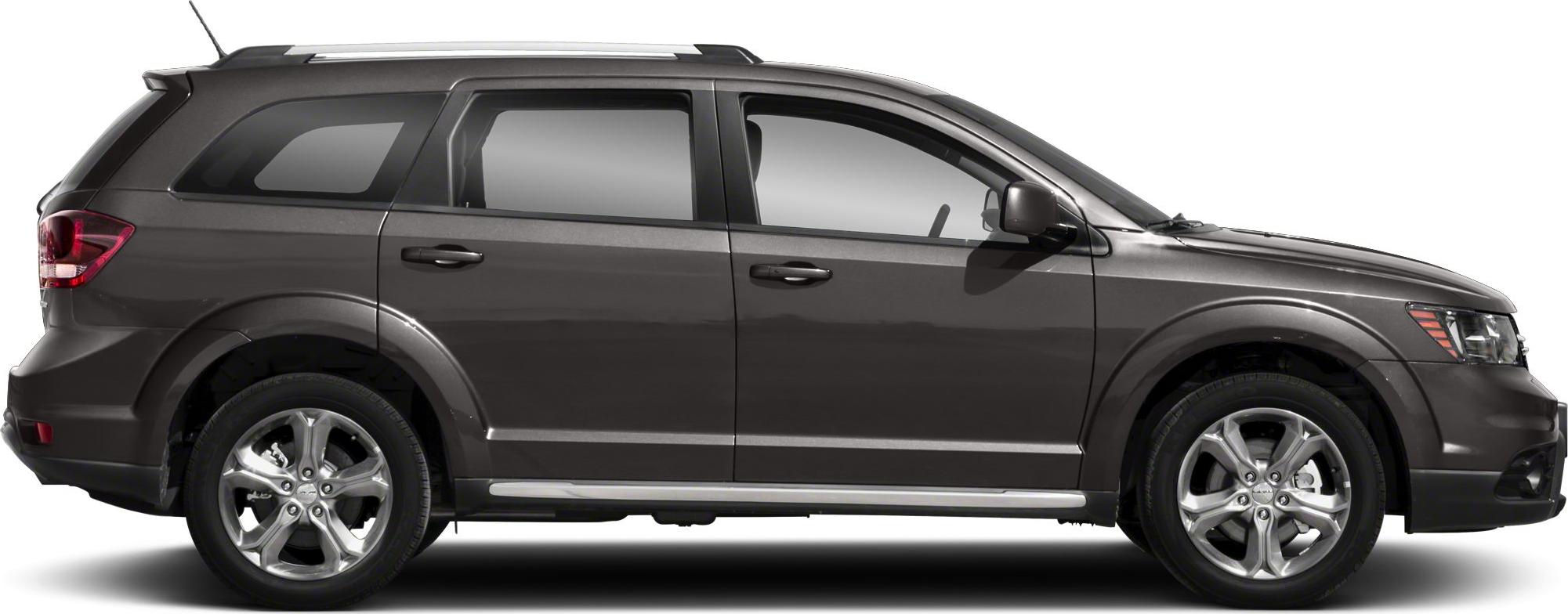 Side profile of SUV with alloy wheels and roof rails