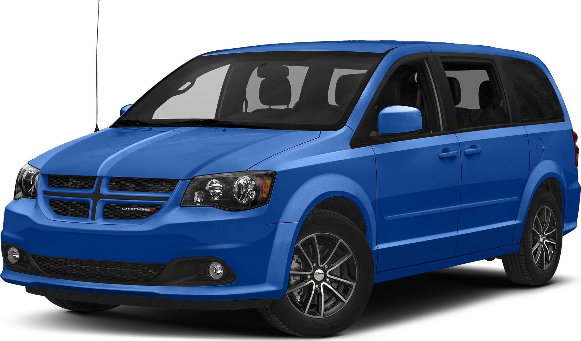 Blue minivan with distinctive front grille and black alloy wheels