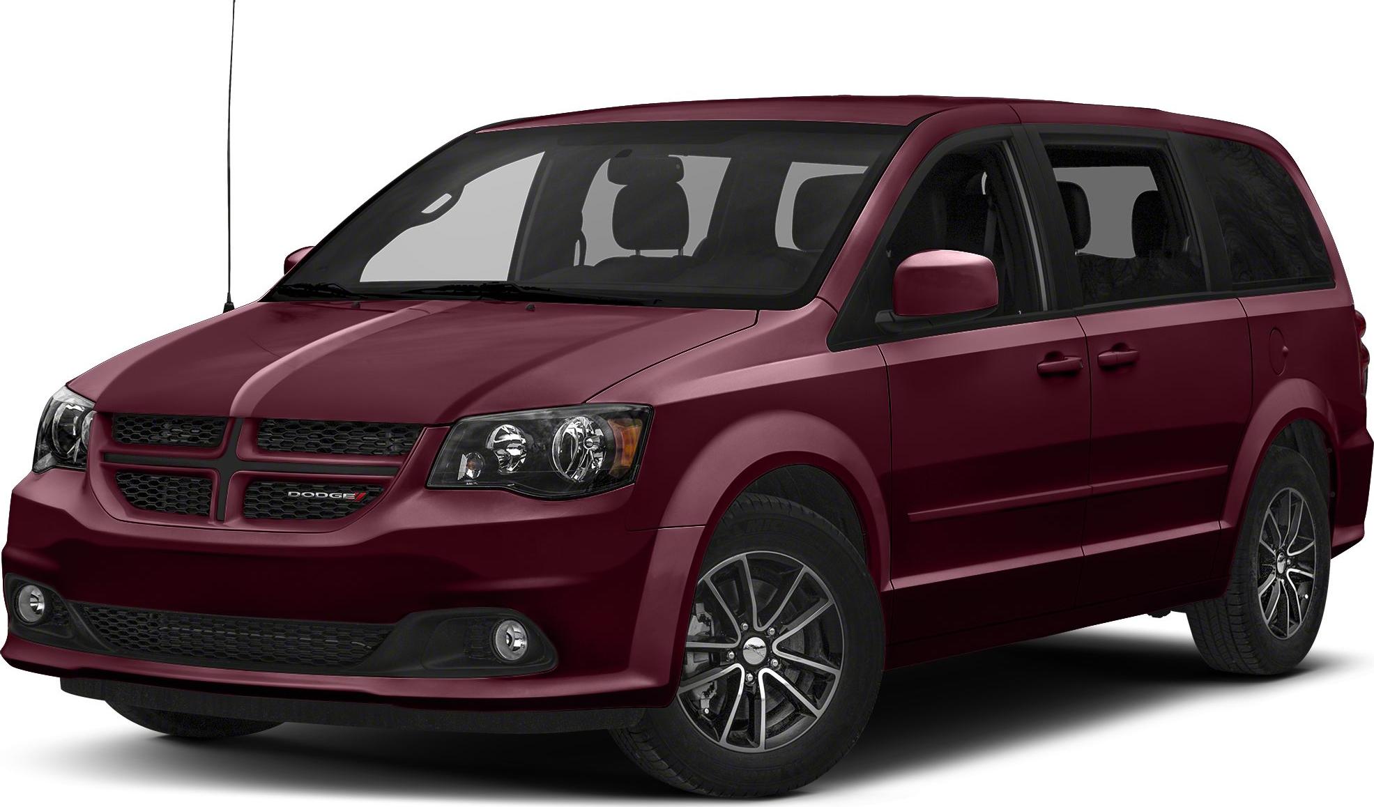 Sleek minivan front with grille and modern headlights