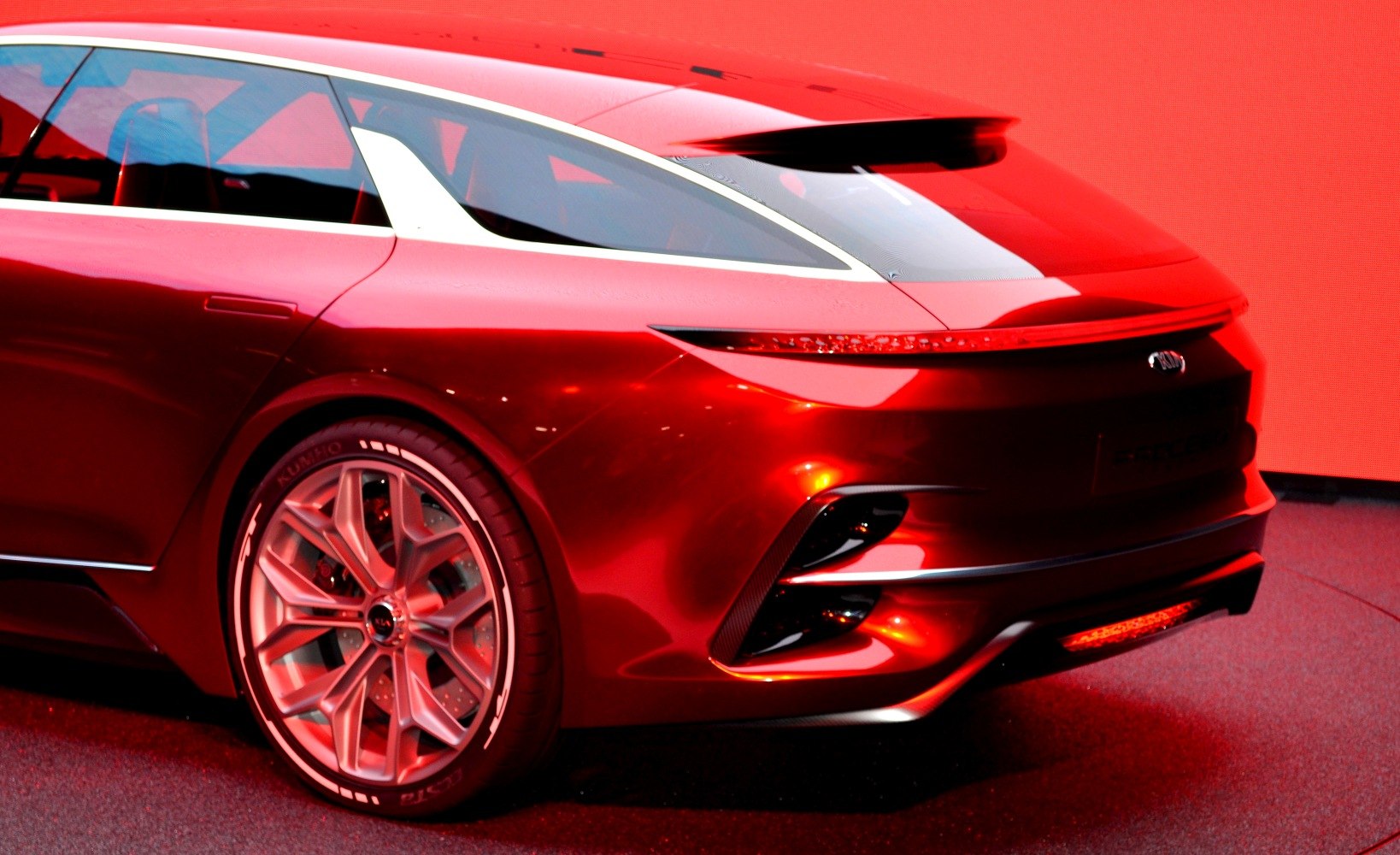 Rear profile with LED tail light and sporty alloy wheel