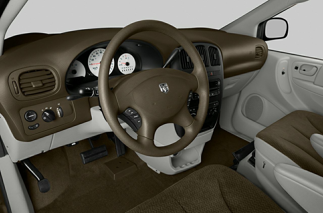 Steering wheel and dashboard with controls and front seats upholstery