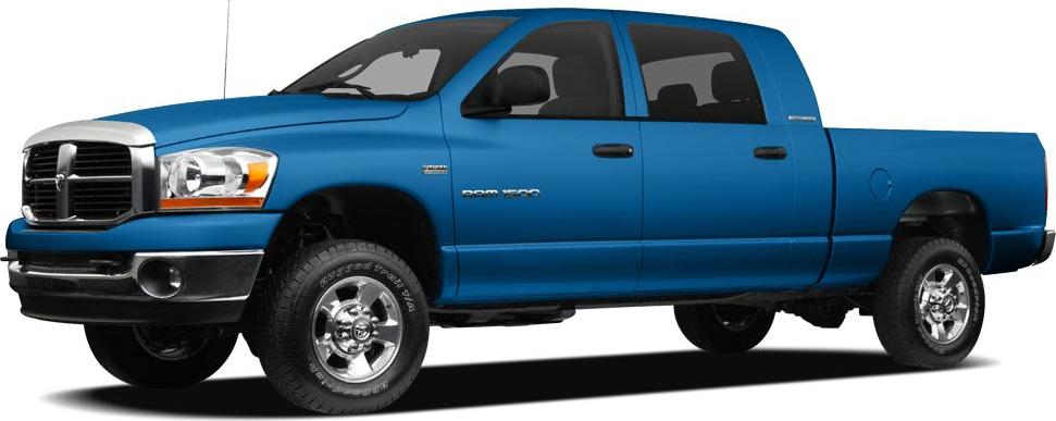 Blue extended double cab pickup truck side view