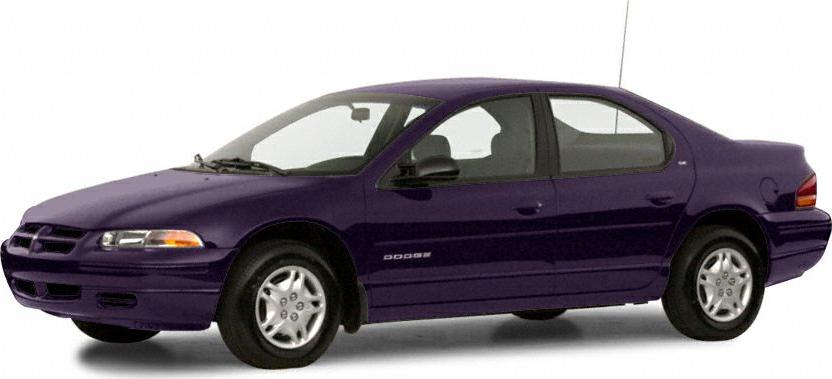 Side profile of mid-90s four-door sedan in purple color