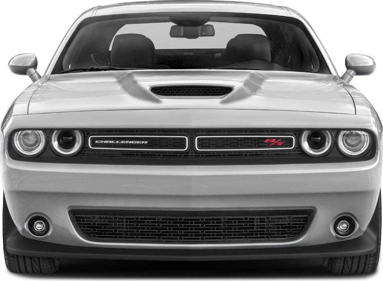 Front grille with dual round headlights and R/T badge