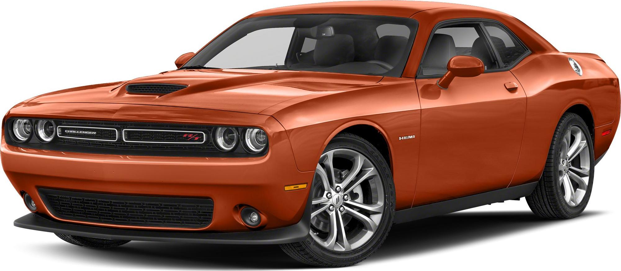 Front grille with R/T badge and hood scoop of muscle car
