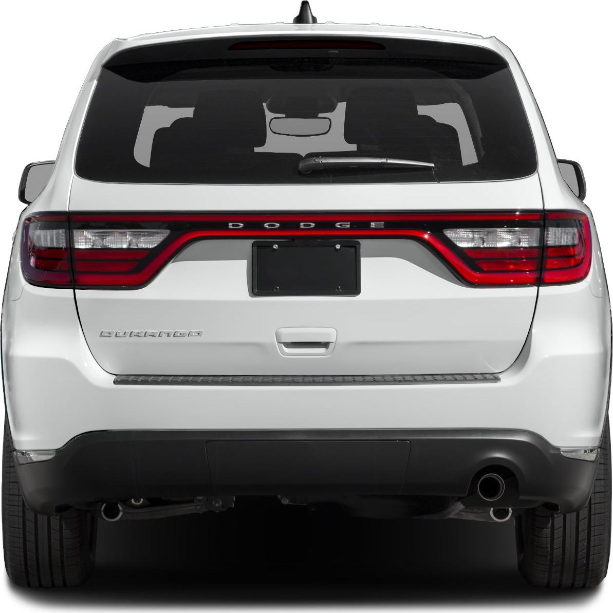 Rear view with racetrack LED tail lights and Dodge branding