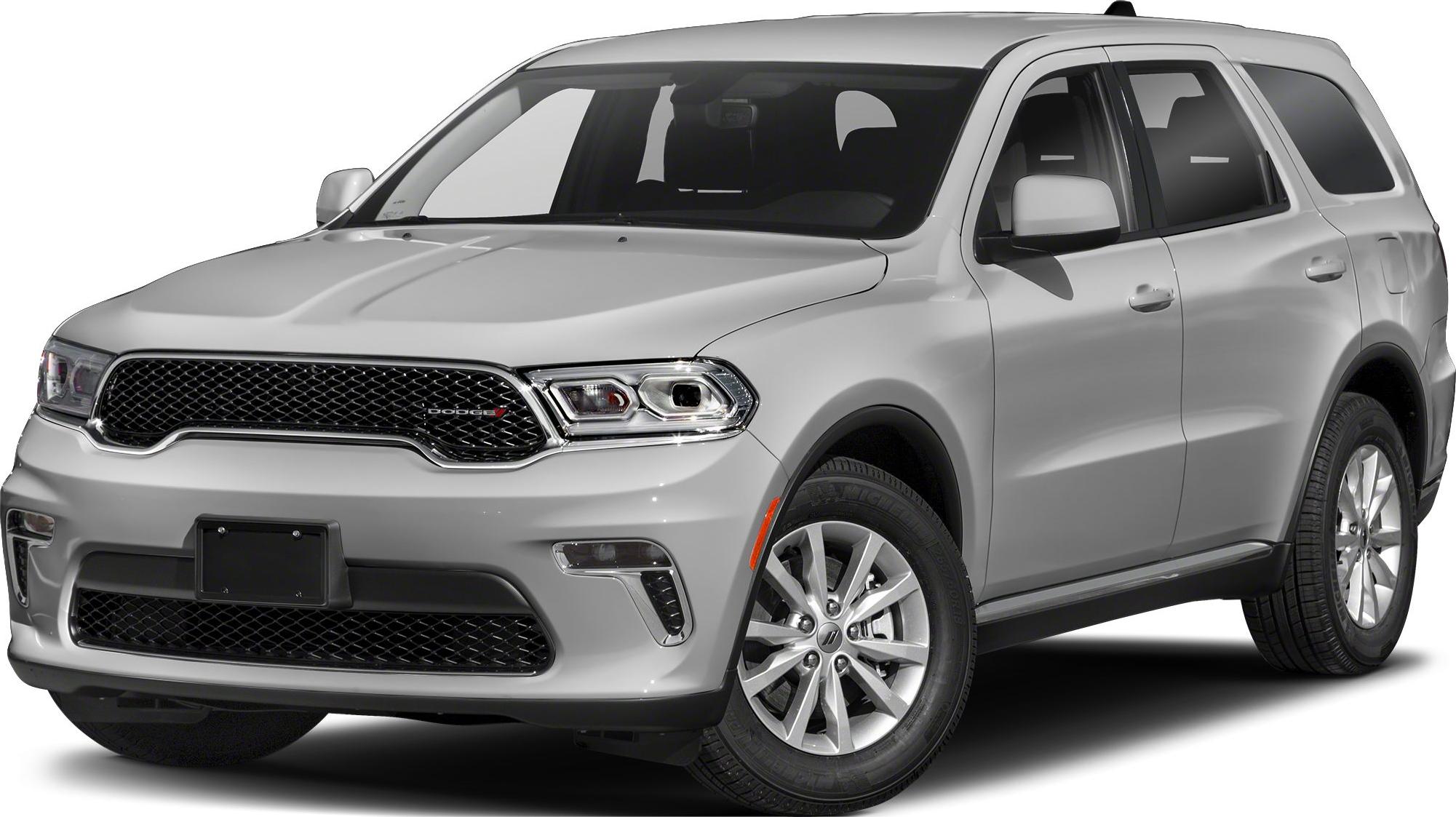 Front 3/4 view showing SUV headlights, grille, and alloy wheels