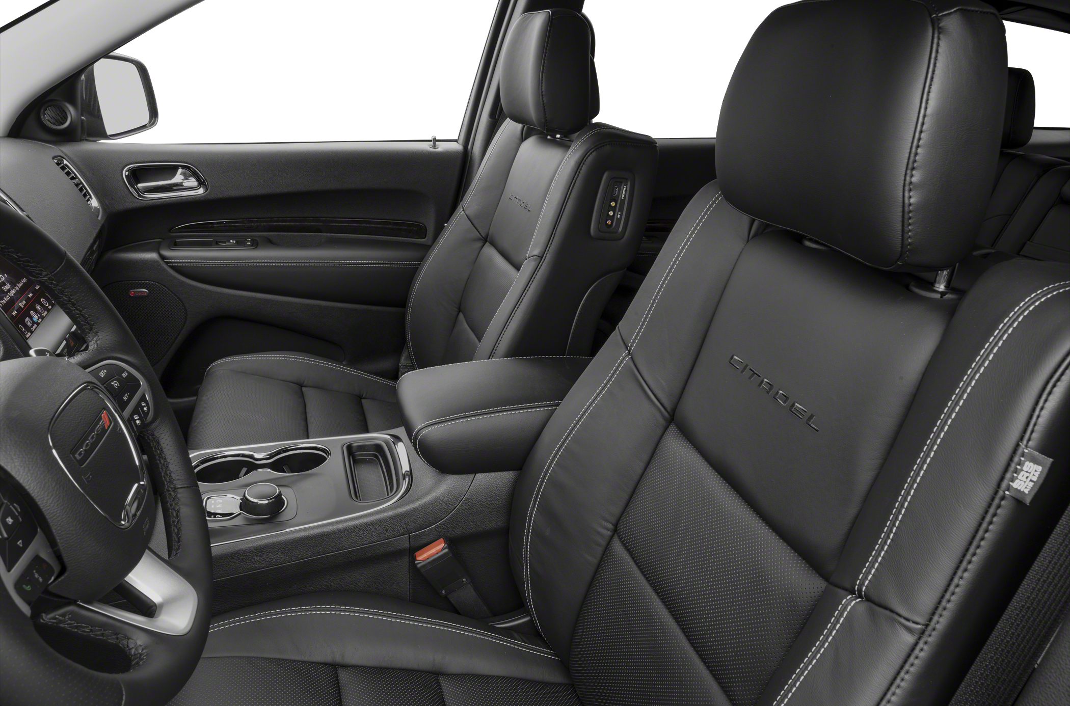 Black leather seats with Citadel embossing and modern center console