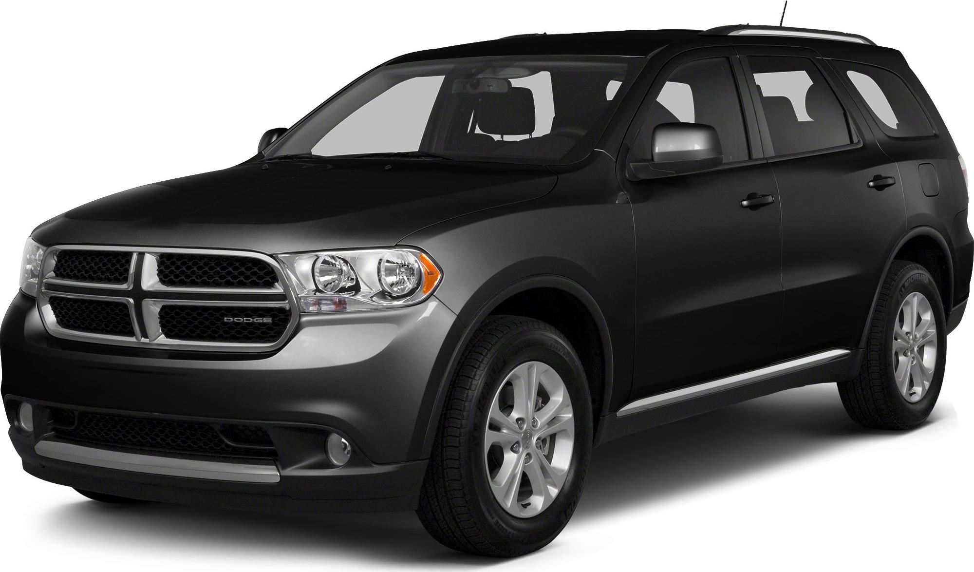 Front side view of SUV with distinctive grille and headlights