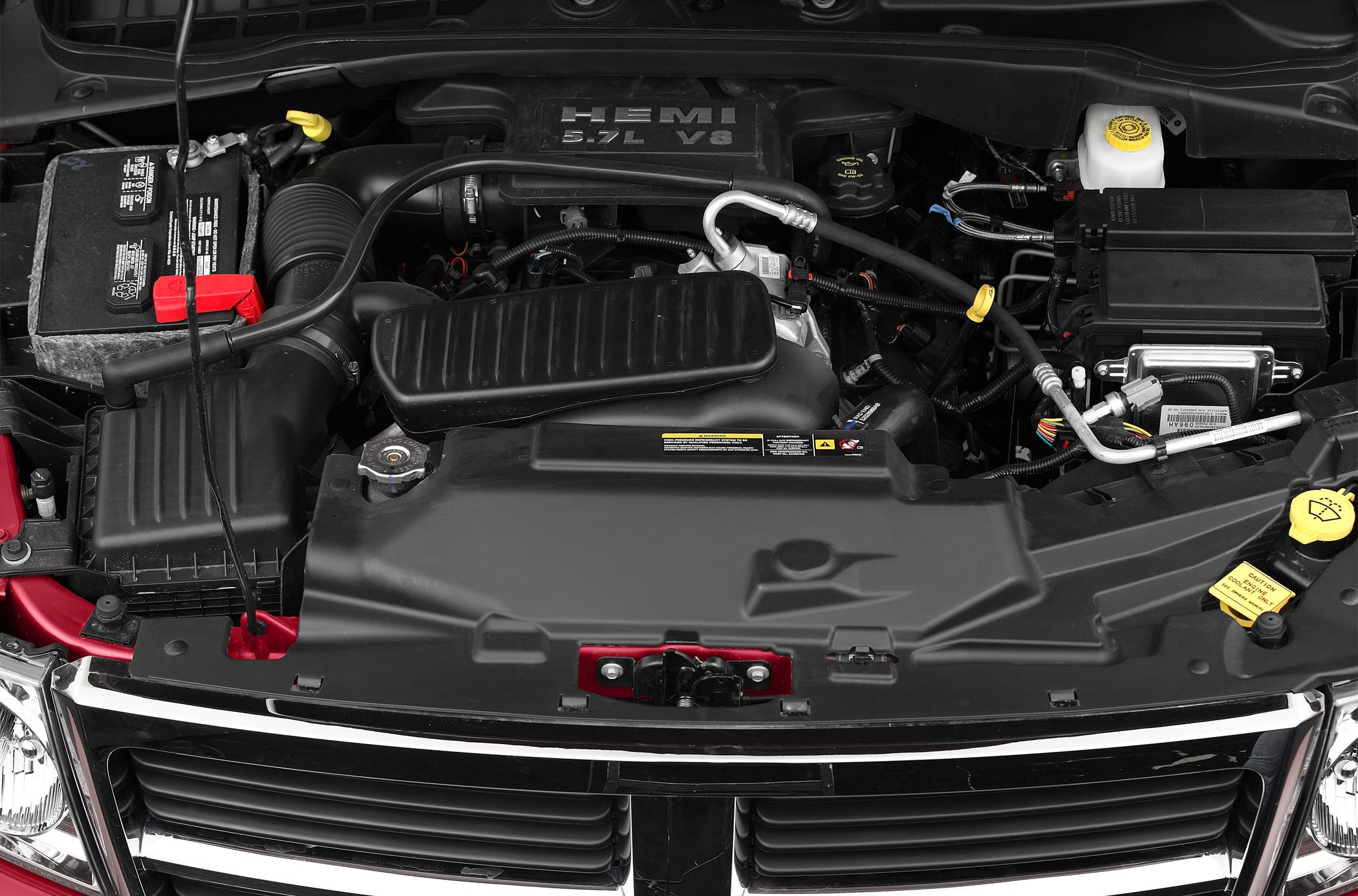 5.7L V8 HEMI engine bay with visible components