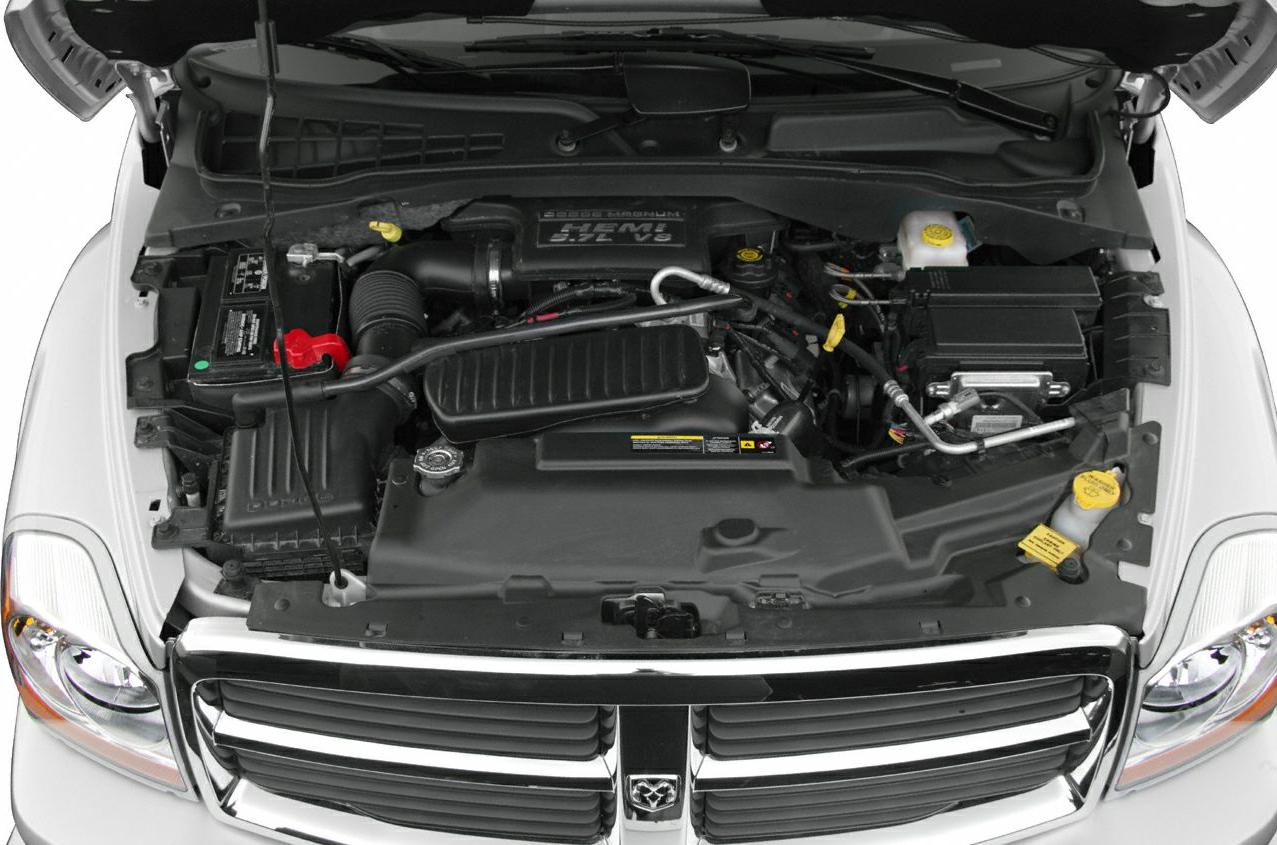5.7L HEMI V8 engine bay with detailed components and layout