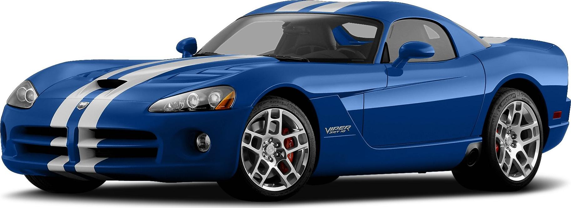 Blue sports coupe with white racing stripes and alloy wheels