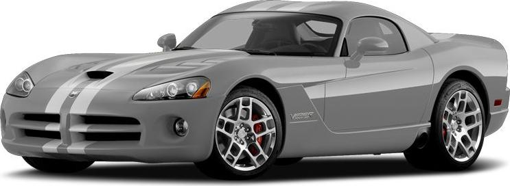 Gray sports coupe with racing stripe and multi-spoke alloy wheels