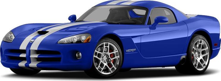 3/4 front-left view, Viper Gts Blue
