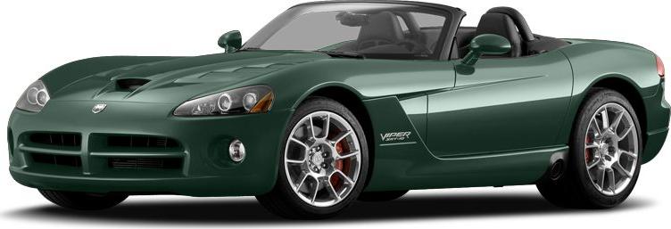 Green convertible sports car with front and side view