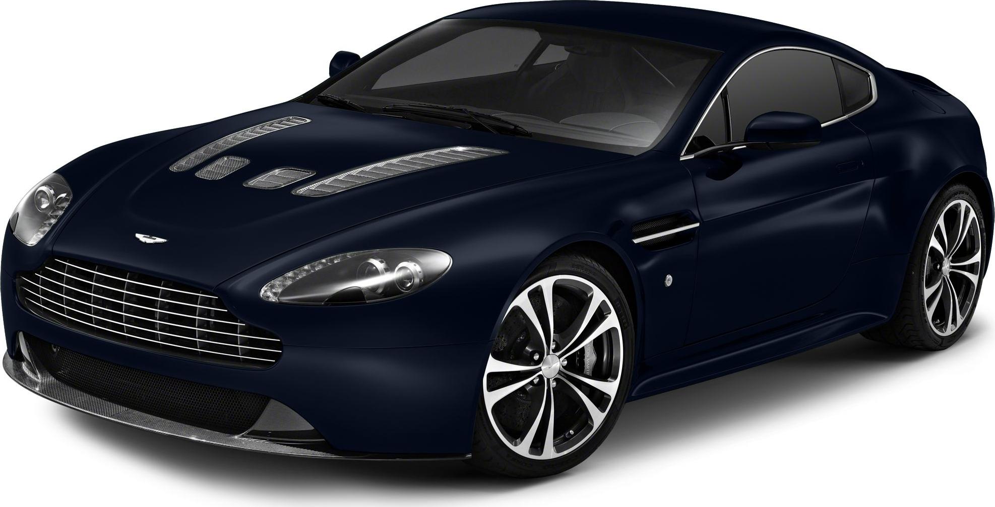 Front view of coupe with aerodynamic hood vents and distinctive alloy wheels
