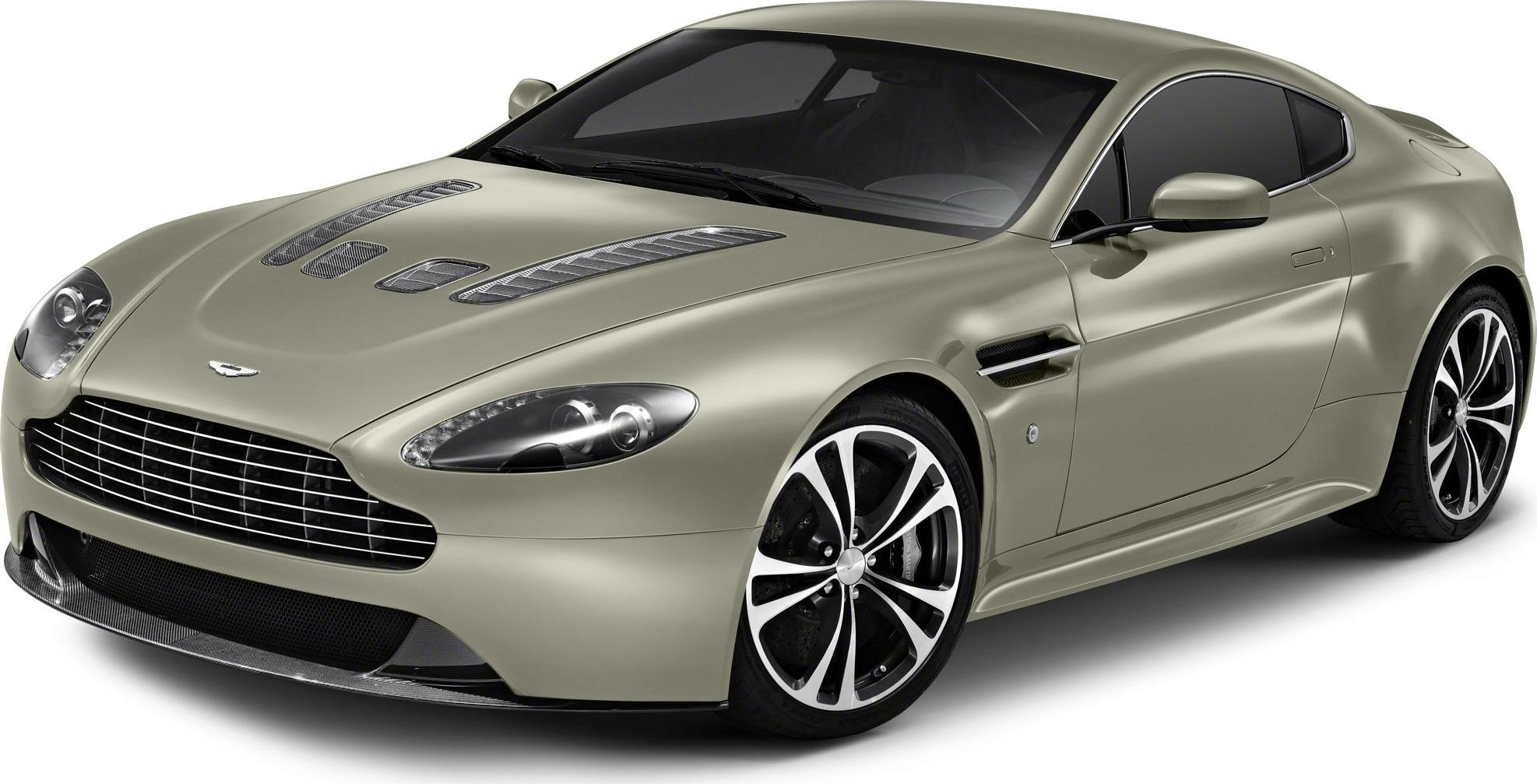 Front view with hood vents and alloy wheels