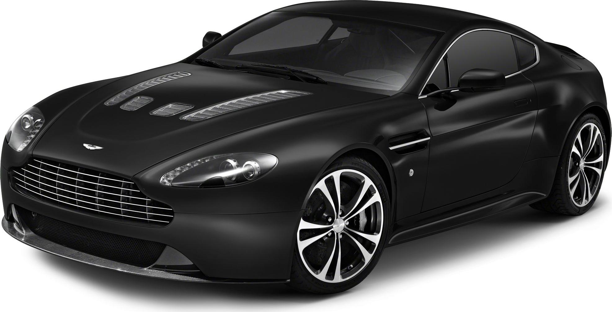 Matte black luxury sports coupe with prominent grille and stylish alloy wheels