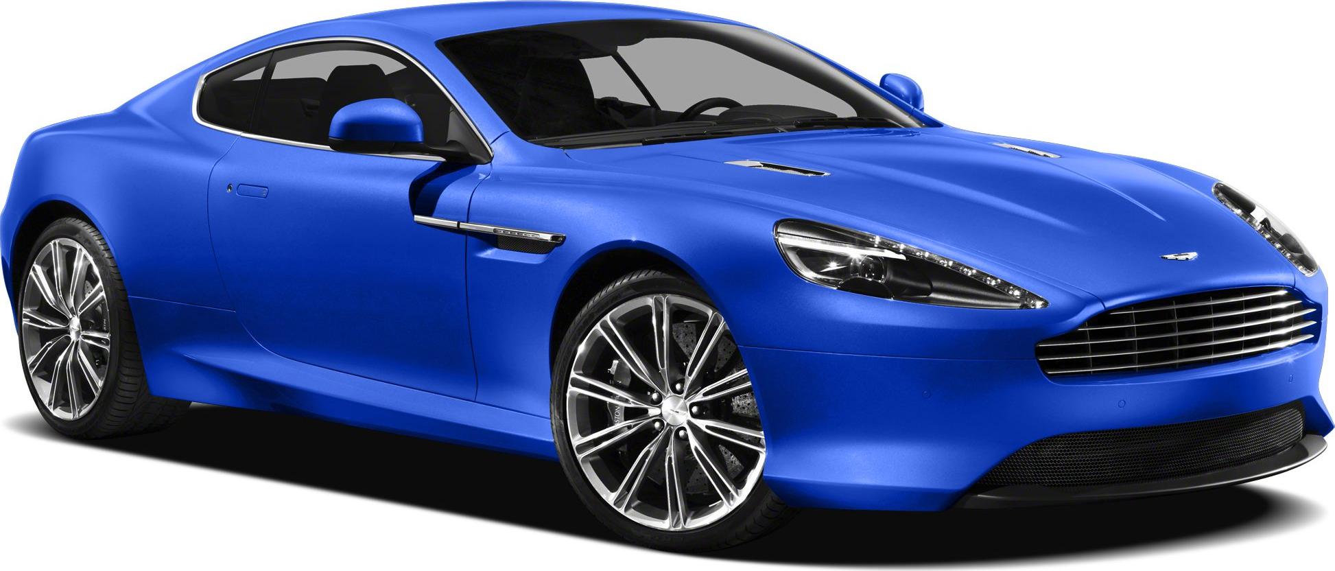 Sleek blue luxury sports coupe front side with distinct wheels and aerodynamic design.
