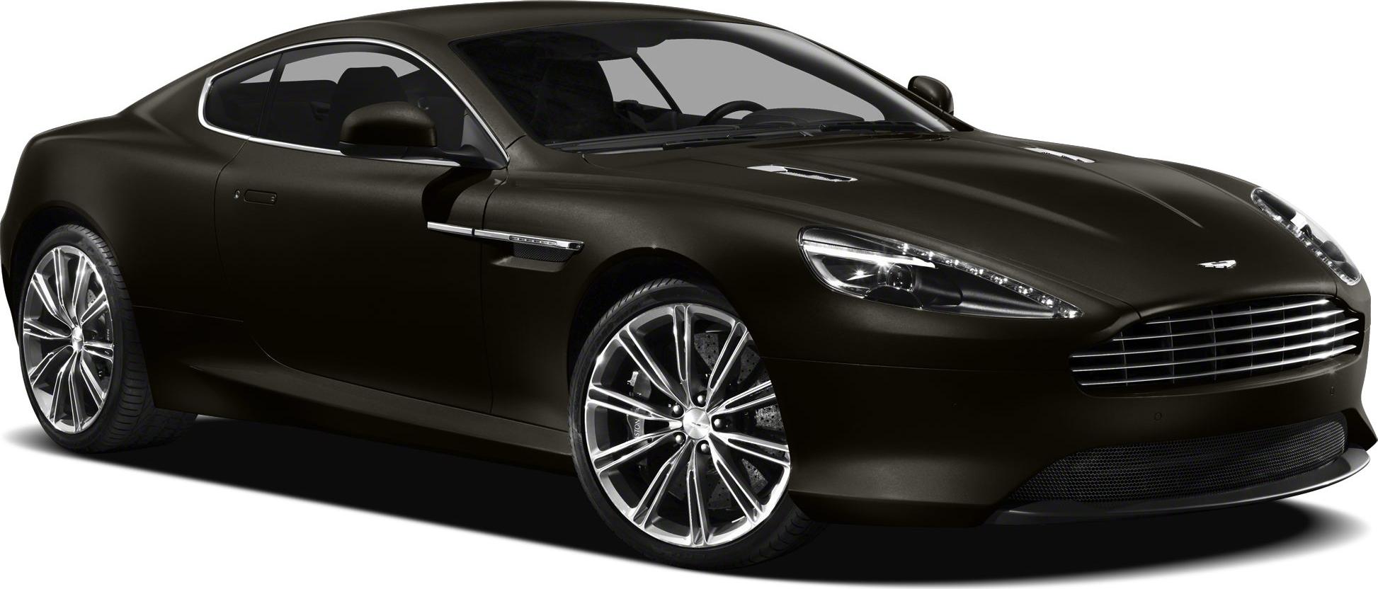 Front side view of sleek sports coupe with distinctive grille and alloy wheels