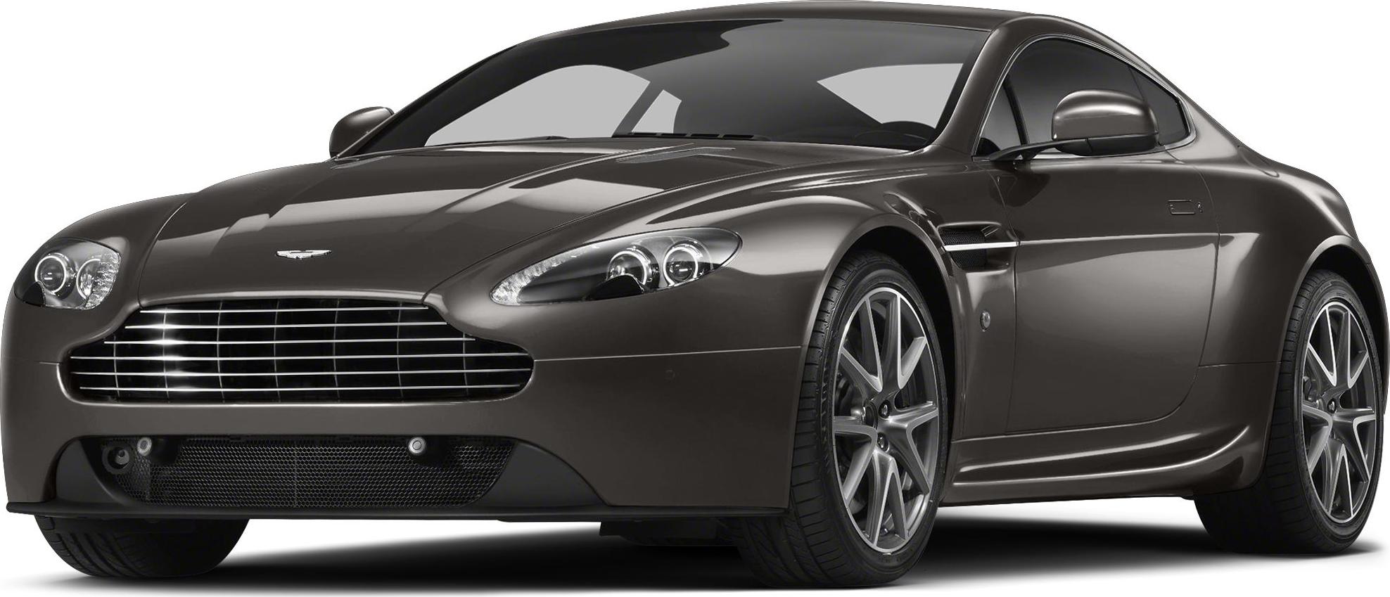 Front view of a sports coupe with prominent grille and alloy wheels
