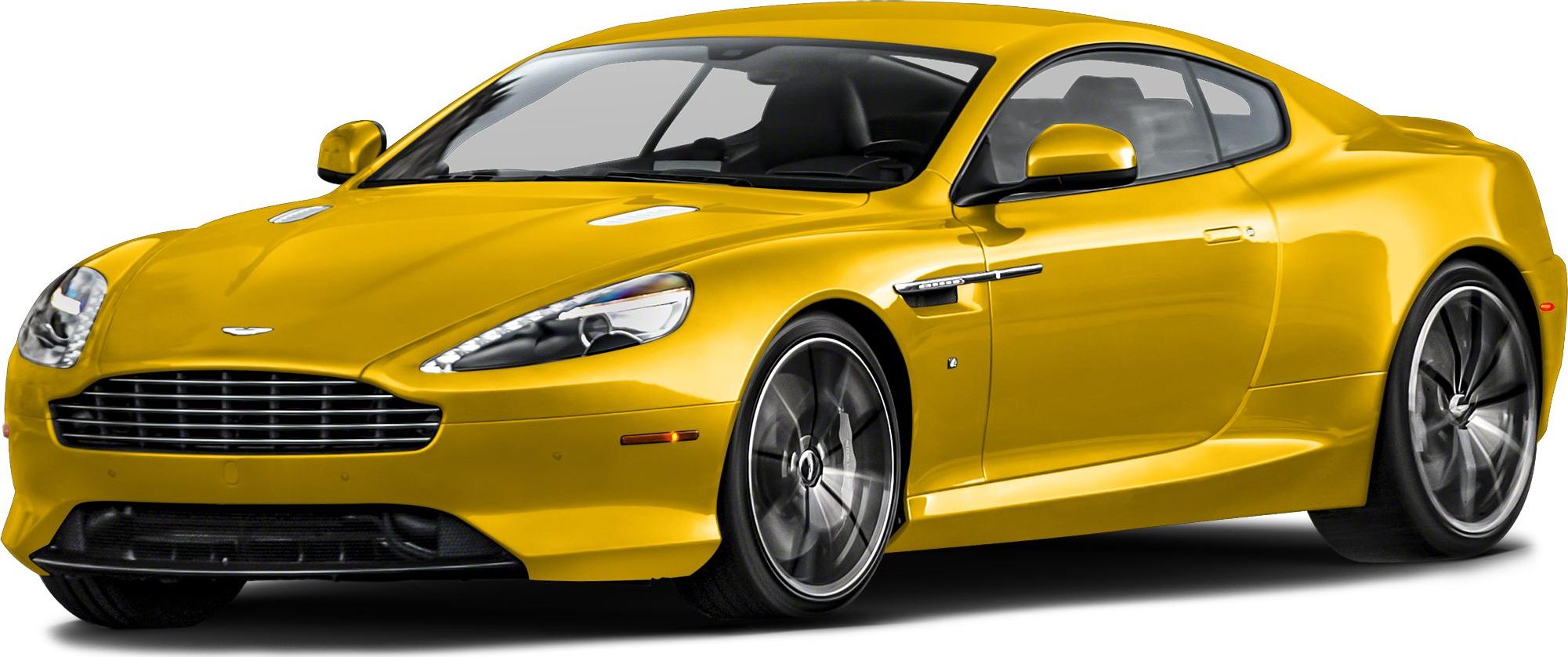 Yellow luxury coupe front 3-quarter view with aerodynamic styling