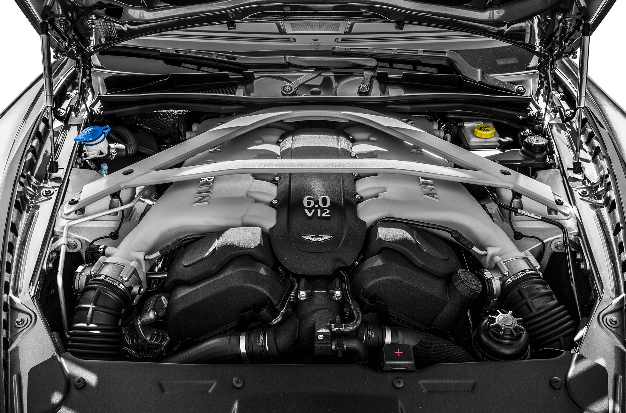 6.0 V12 engine with structural strut bar