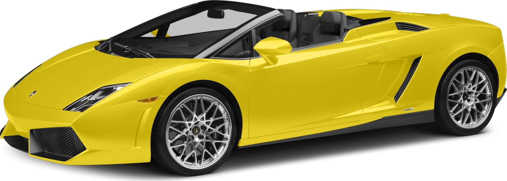 Yellow convertible sports car with alloy wheels and aerodynamic side vents