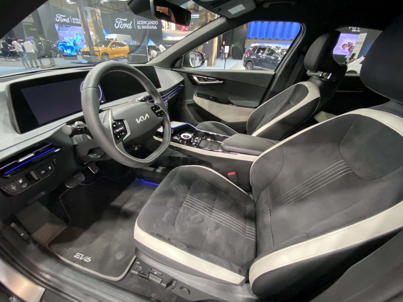 Digital dashboard and premium seats with ambient lighting