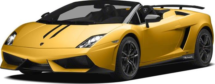 Yellow convertible sports car with aerodynamic styling and black rims