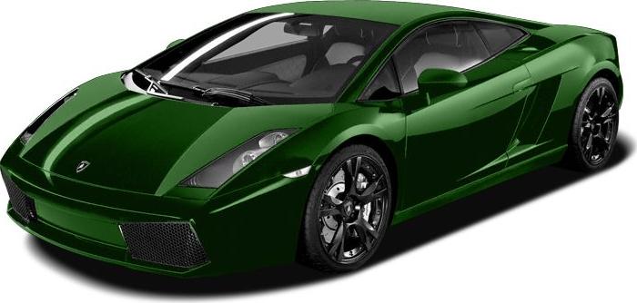 Green luxury sports coupe with aggressive aerodynamic design and alloy wheels