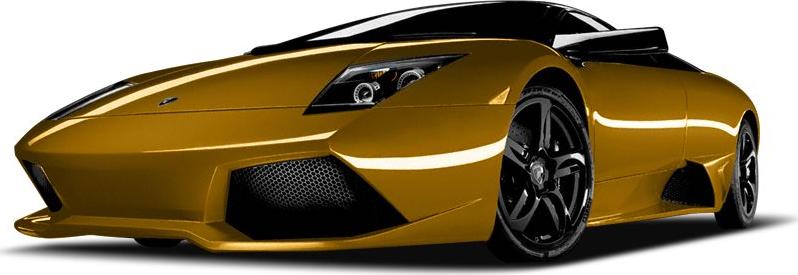 Sharp front view with aerodynamic bumper and black alloy wheels
