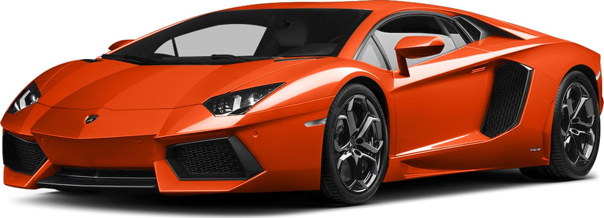 Aerodynamic supercar front with angular headlights and large side air intakes