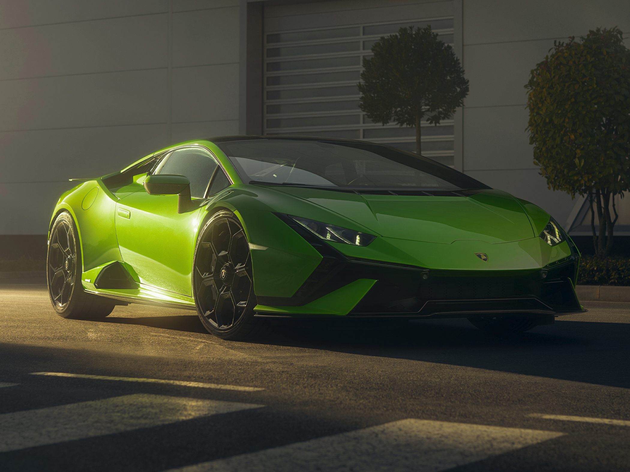 Front and side profile with sharp headlights and aerodynamic lines